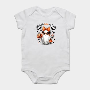 Will trade coffee for candy, Ghost mama, Teacher ghost Baby Bodysuit